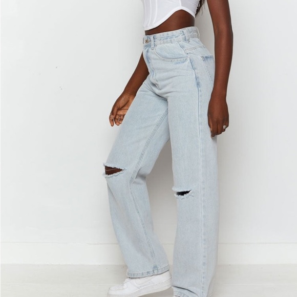 Beginning boutique Robin Wide Leg Jeans Blue - Picture 6 of 16